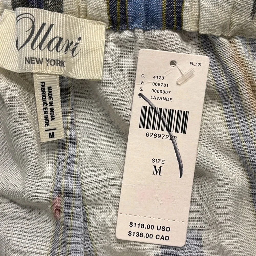 NOT 4 SALE Ollari Anthropologie Ikat Print Wide Leg Pom Pom Embellishment Pants - Picture 14 of 16